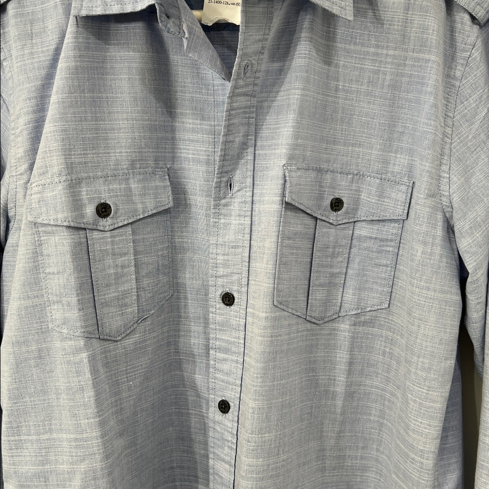 PD&C Sky Blue Casual Long sleeve Shirt - Picture 2 of 4